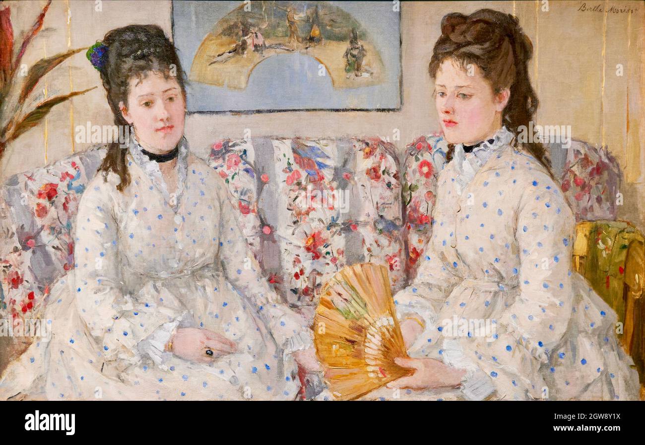 Berthe Morisot - Zwei Schwestern - 1869 Stockfoto
