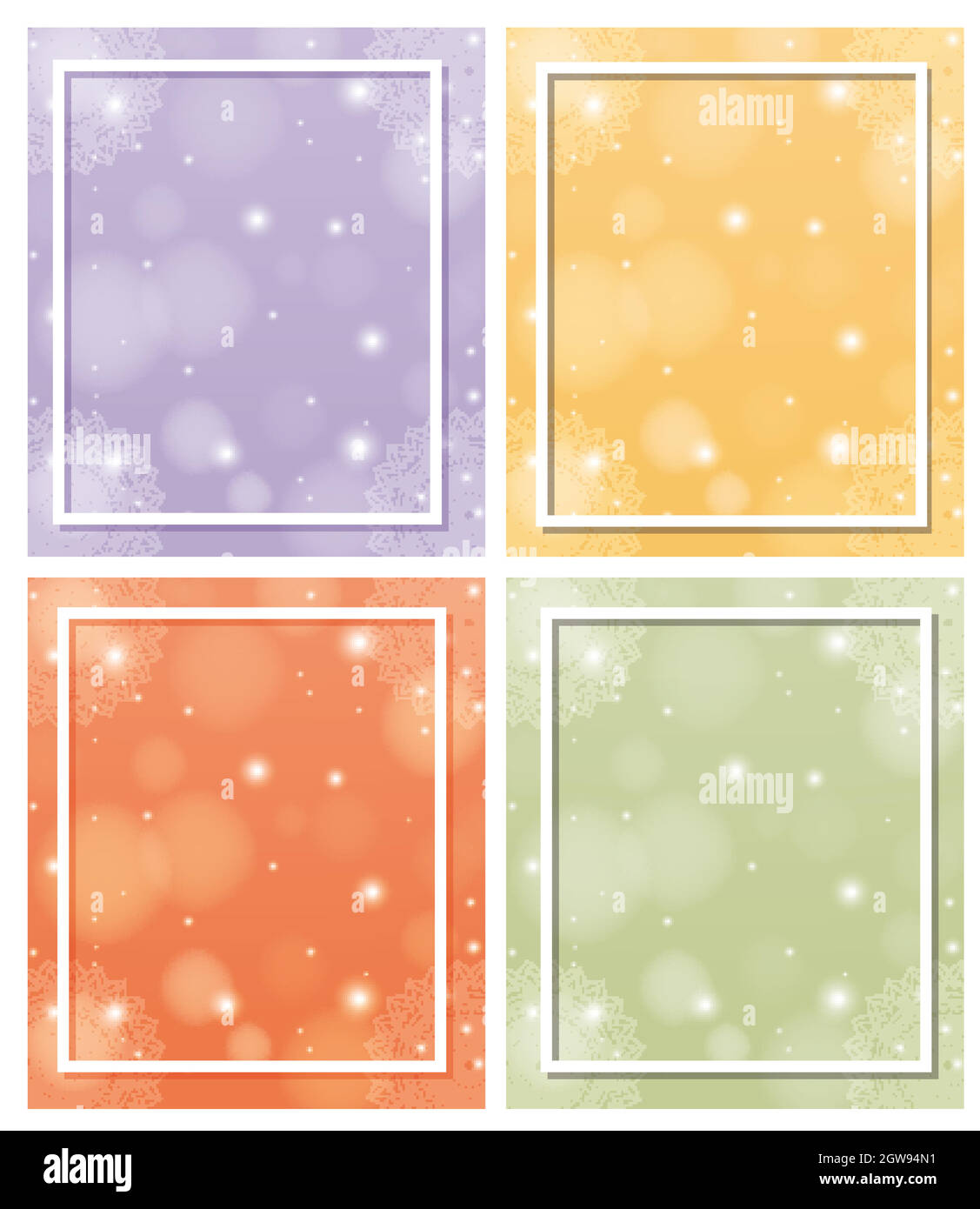 Hintergrundvorlagen mit Mandala-Mustern Stock Vektor