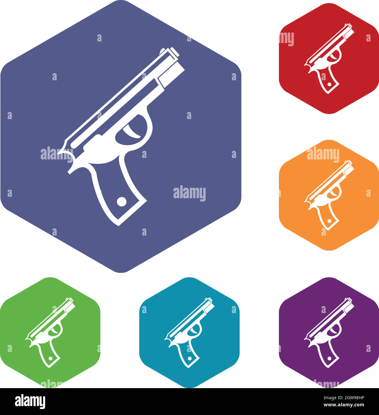 Revolver colt pistol Stock-Vektorgrafiken kaufen - Alamy