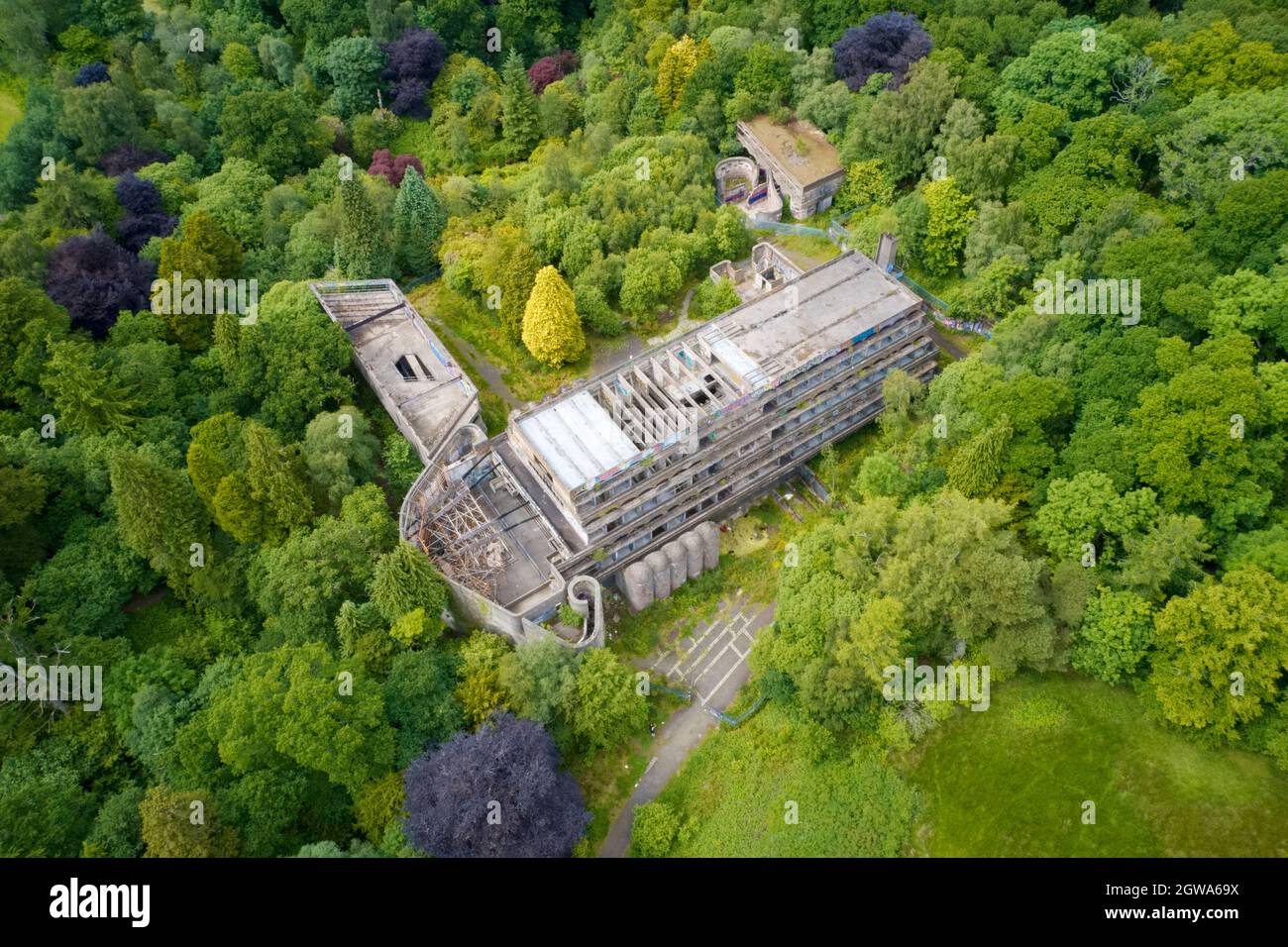 Cardross, Schottland, Großbritannien. Juni 2021. Das St. Peters Seminar wird von einem lokalen gemeinnützigen Bildungsunternehmen entwickelt Stockfoto