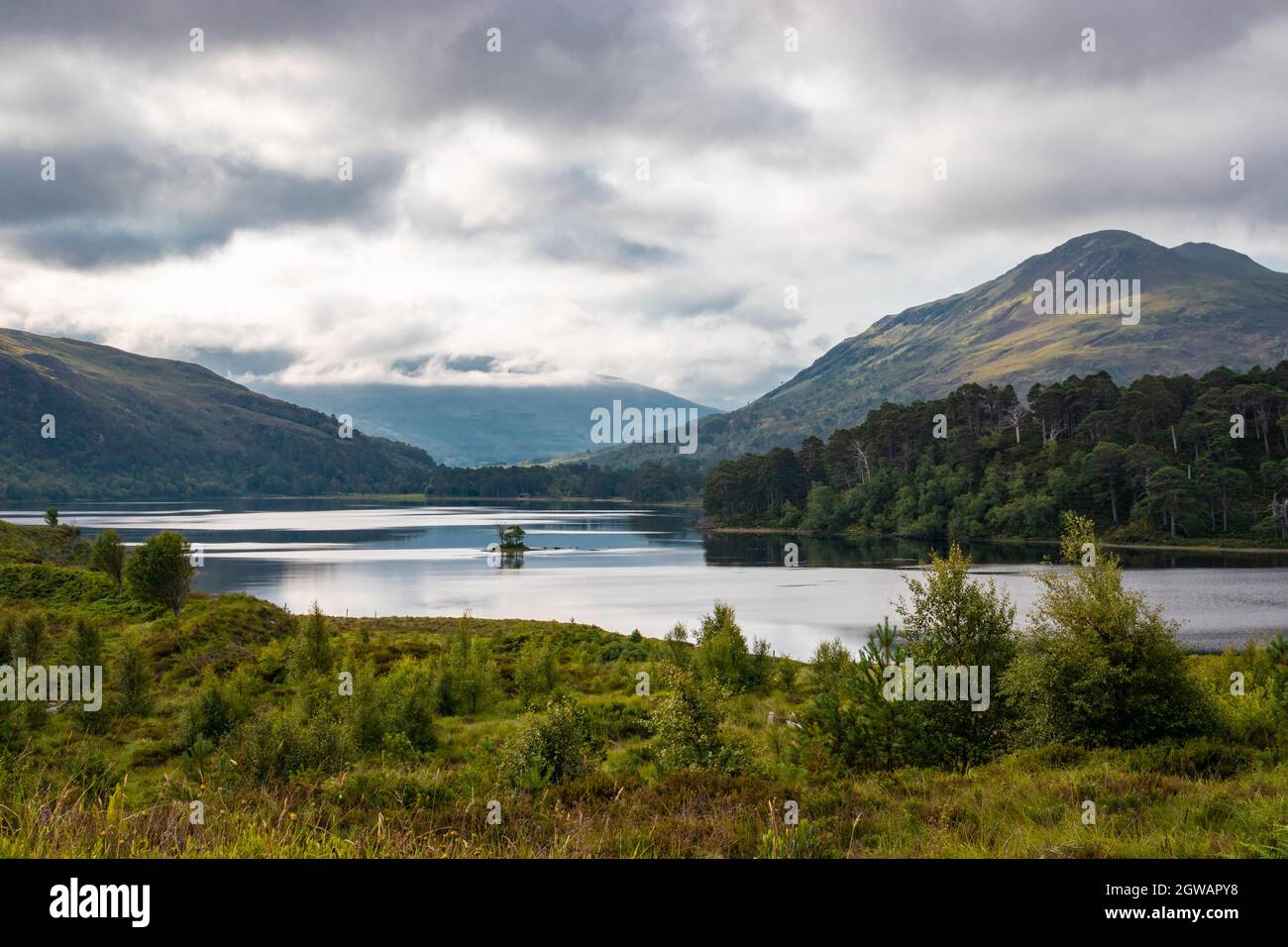 Die Aussicht Auf Loch Clair Stockfoto