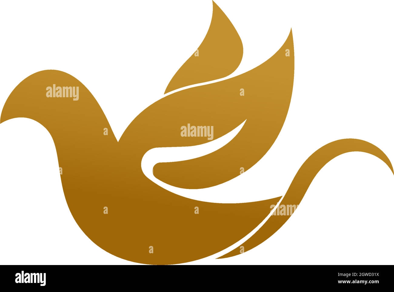 Bird Dove Icon Logo Design Vorlage Illustration Stock Vektor