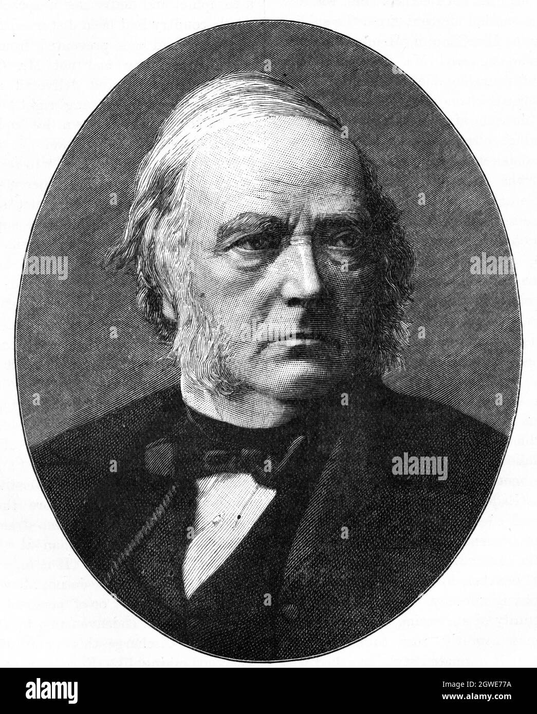 S/W Illustration: Portrait des Herzogs von Argyll, Stockfoto