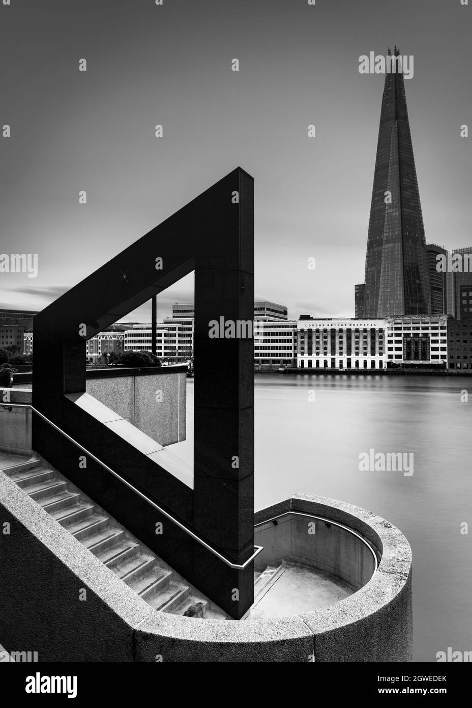 LONDON BRIDGE, LONDON, GROSSBRITANNIEN. 2. Oktober 2021. Der Shard an der Themse. Foto von Richard Holmes. Stockfoto