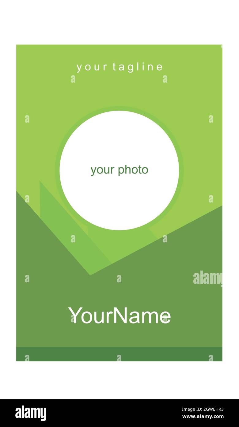 Social Media stilvolle grüne Design-Vorlage flach Vektor-Konzept Grafik-Design Stock Vektor