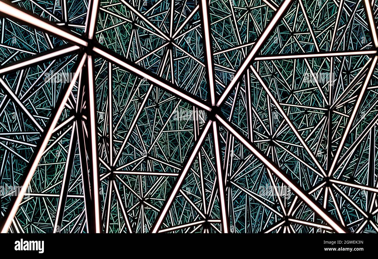 Geometrische Formen im Hill Marble Arch London UK Stockfoto