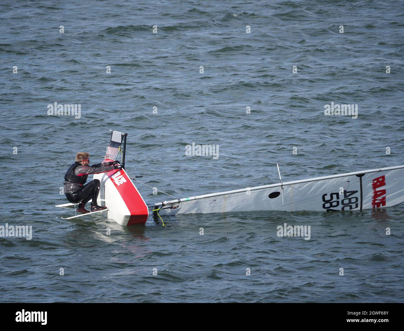 Sheerness, Kent, Großbritannien. Oktober 2021. UK Wetter: Ein sonniger und windiger Nachmittag in Sheerness, Kent. Kredit: James Bell/Alamy Live Nachrichten Stockfoto