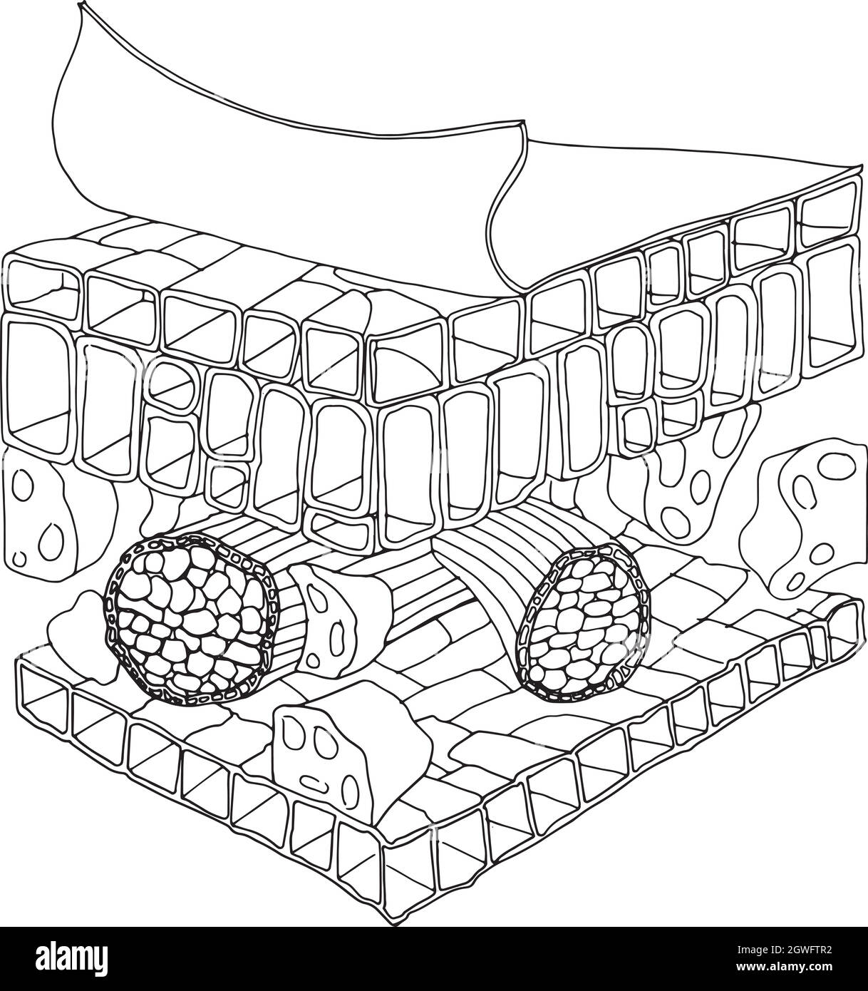 Blattstruktur Stock Vektor