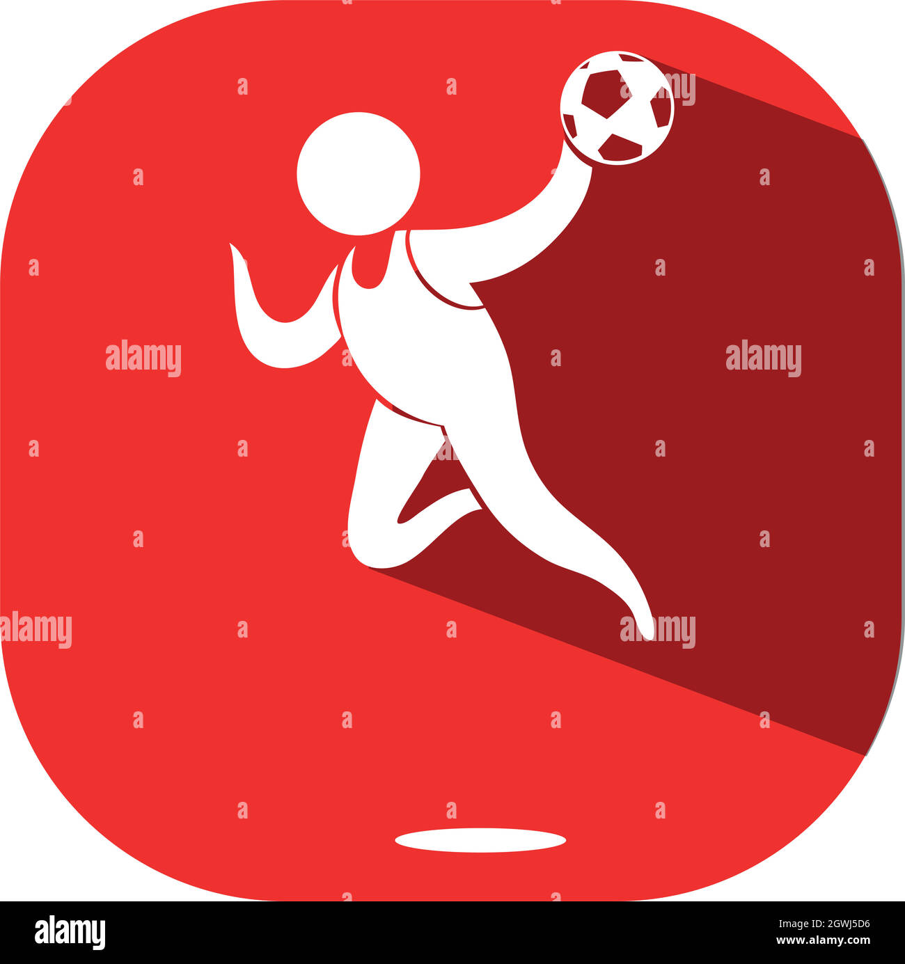 Sport-Icon-Design für Fußball Stock Vektor