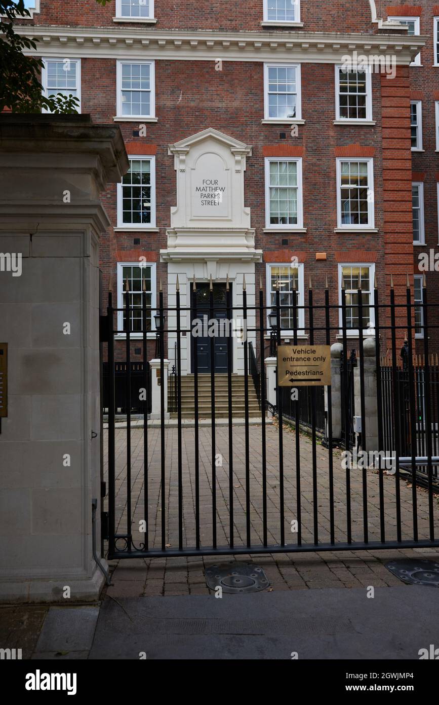 façade des Hauptquartiers der Konservativen Kampagne Stockfoto