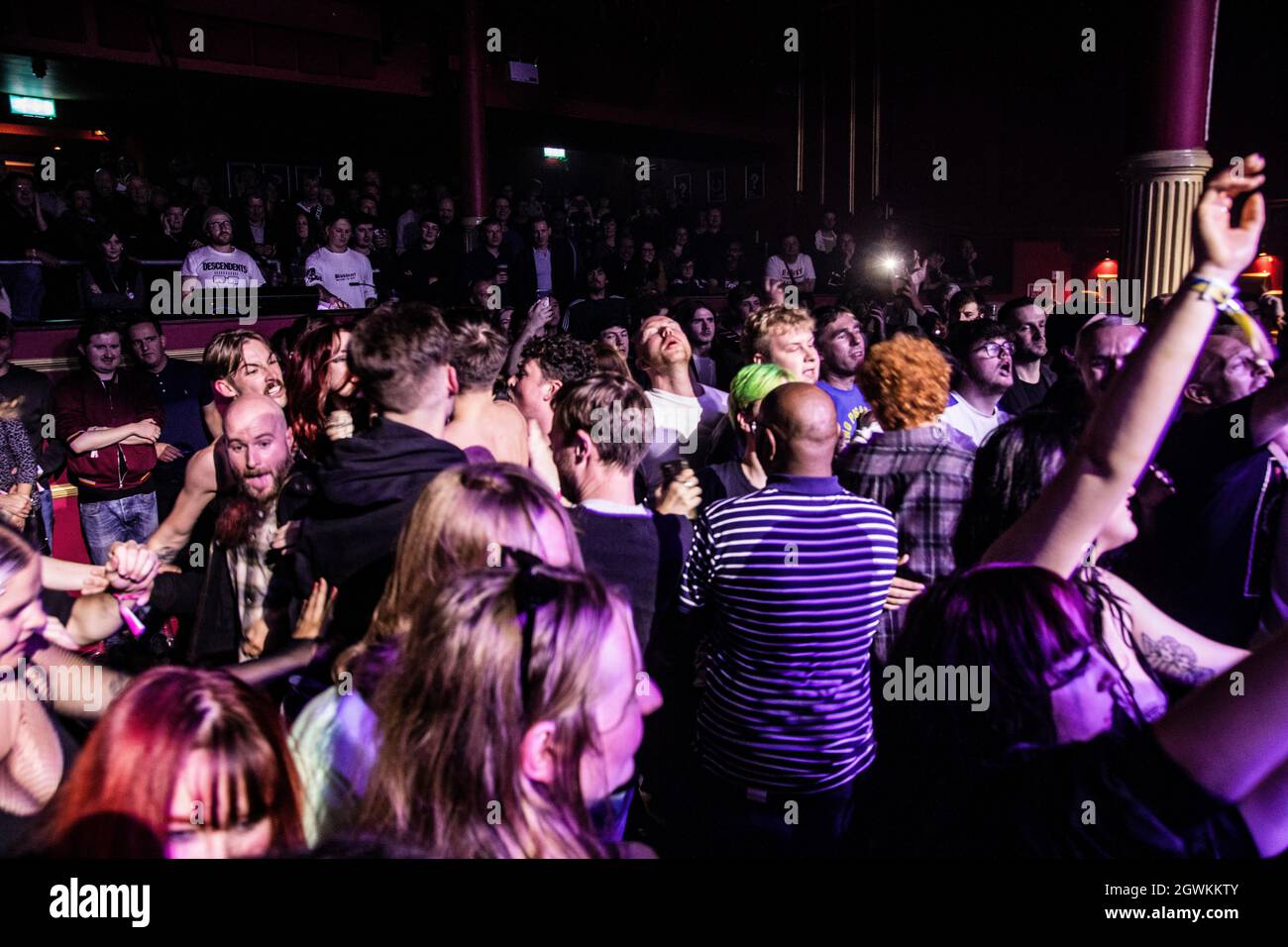 The Arts Club, 90 Seel Street, Liverpool, Großbritannien. Oktober 2021. Eine Performance der irischen Punk-Band The Murder Capital im Rahmen der Sound City Festival 2021. Kredit: Jonny Nolan/Alamy Live Nachrichten Stockfoto