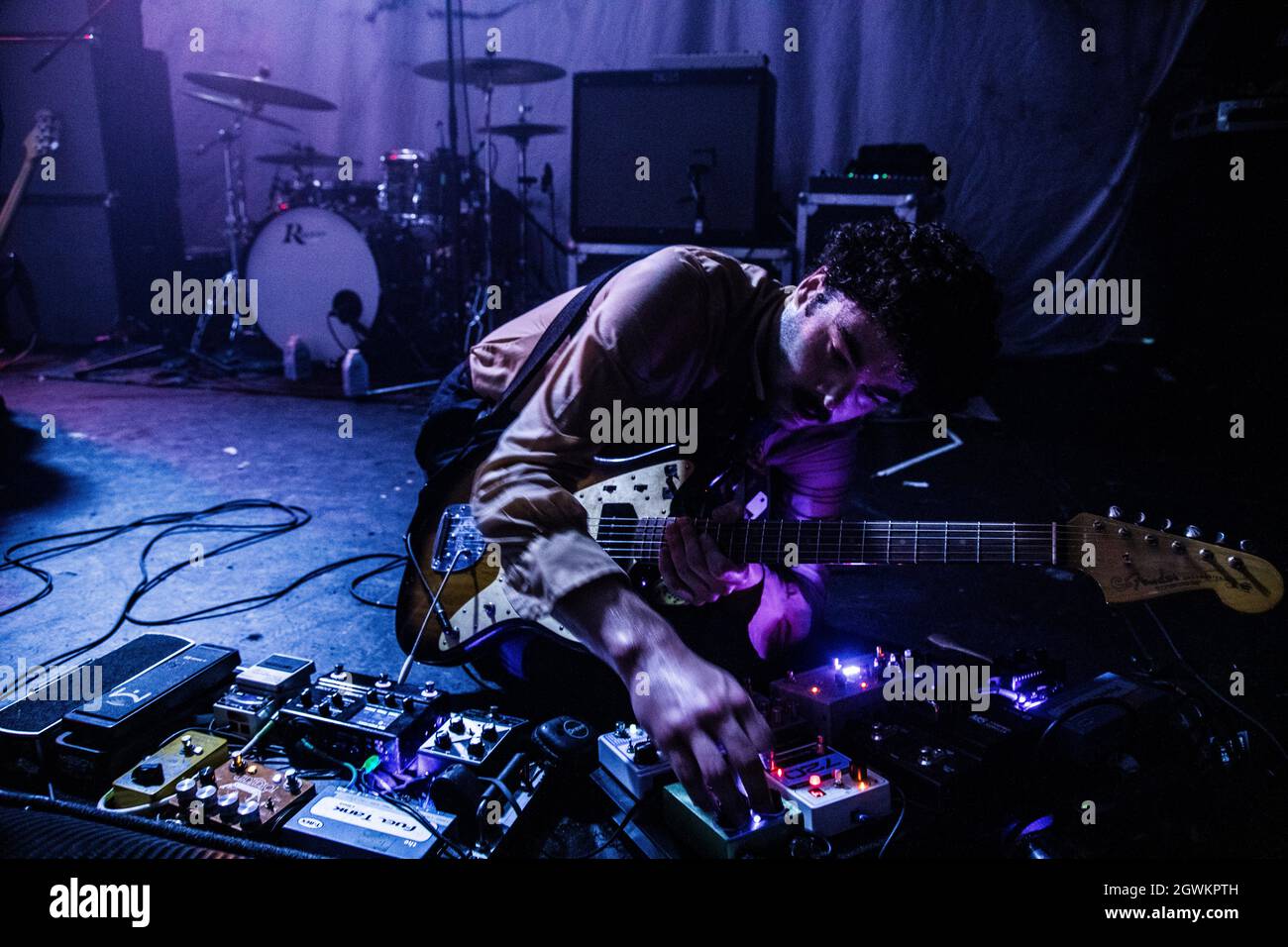 The Arts Club, 90 Seel Street, Liverpool, Großbritannien. Oktober 2021. Eine Performance der irischen Punk-Band The Murder Capital im Rahmen der Sound City Festival 2021. Kredit: Jonny Nolan/Alamy Live Nachrichten Stockfoto