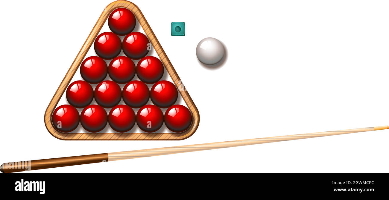 Snooker kugeln und halten Stock Vektor