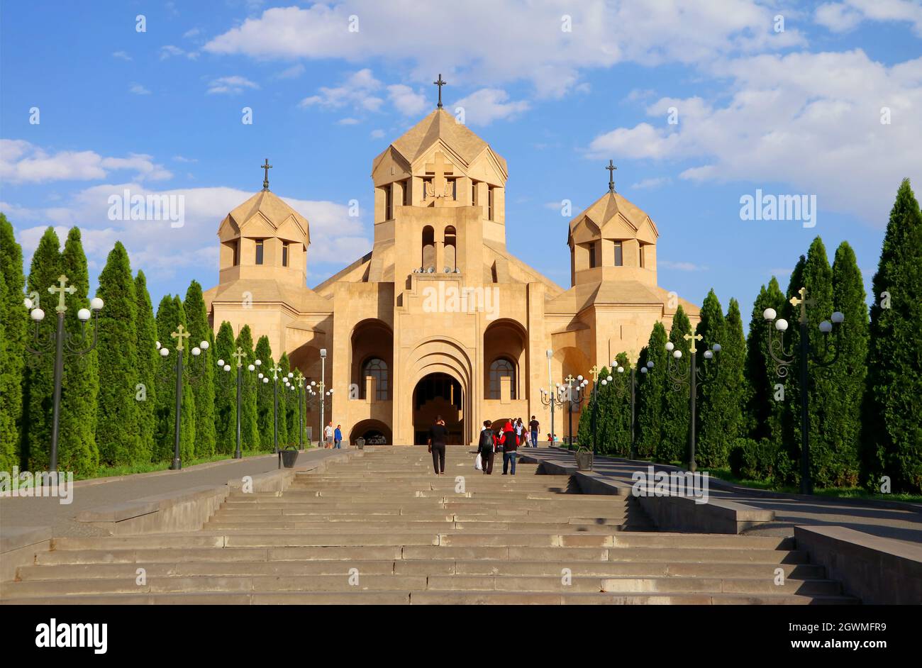 Die Kathedrale des heiligen Gregorius, des Erleuchters, oder die Kathedrale von Jerewan im Bezirk Kentron, Jerewan, Armenien Stockfoto