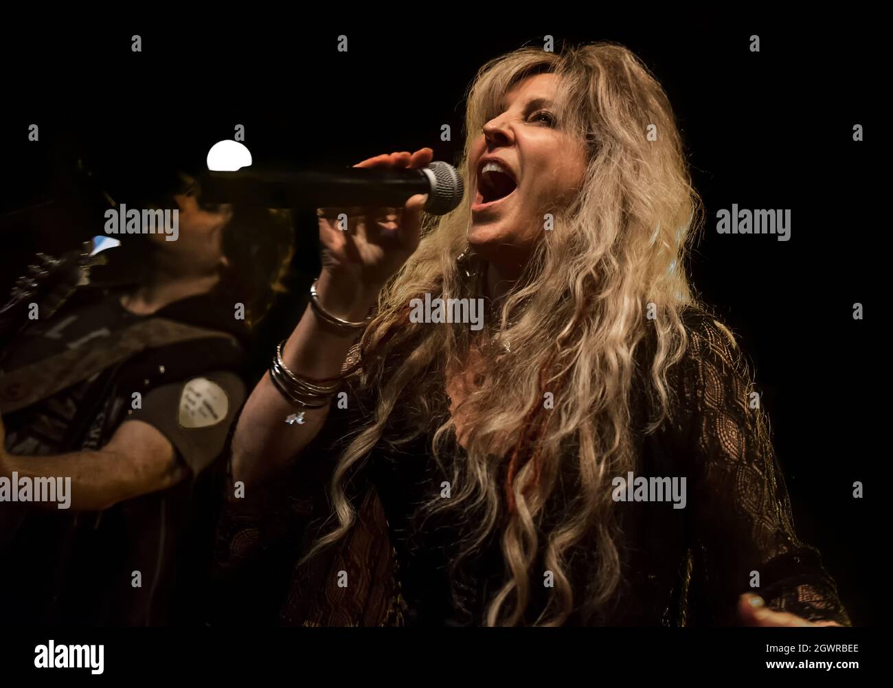 Janet Garder live im Konzert im Nottingham Rock City Basement, 24. Mai 2018 Stockfoto