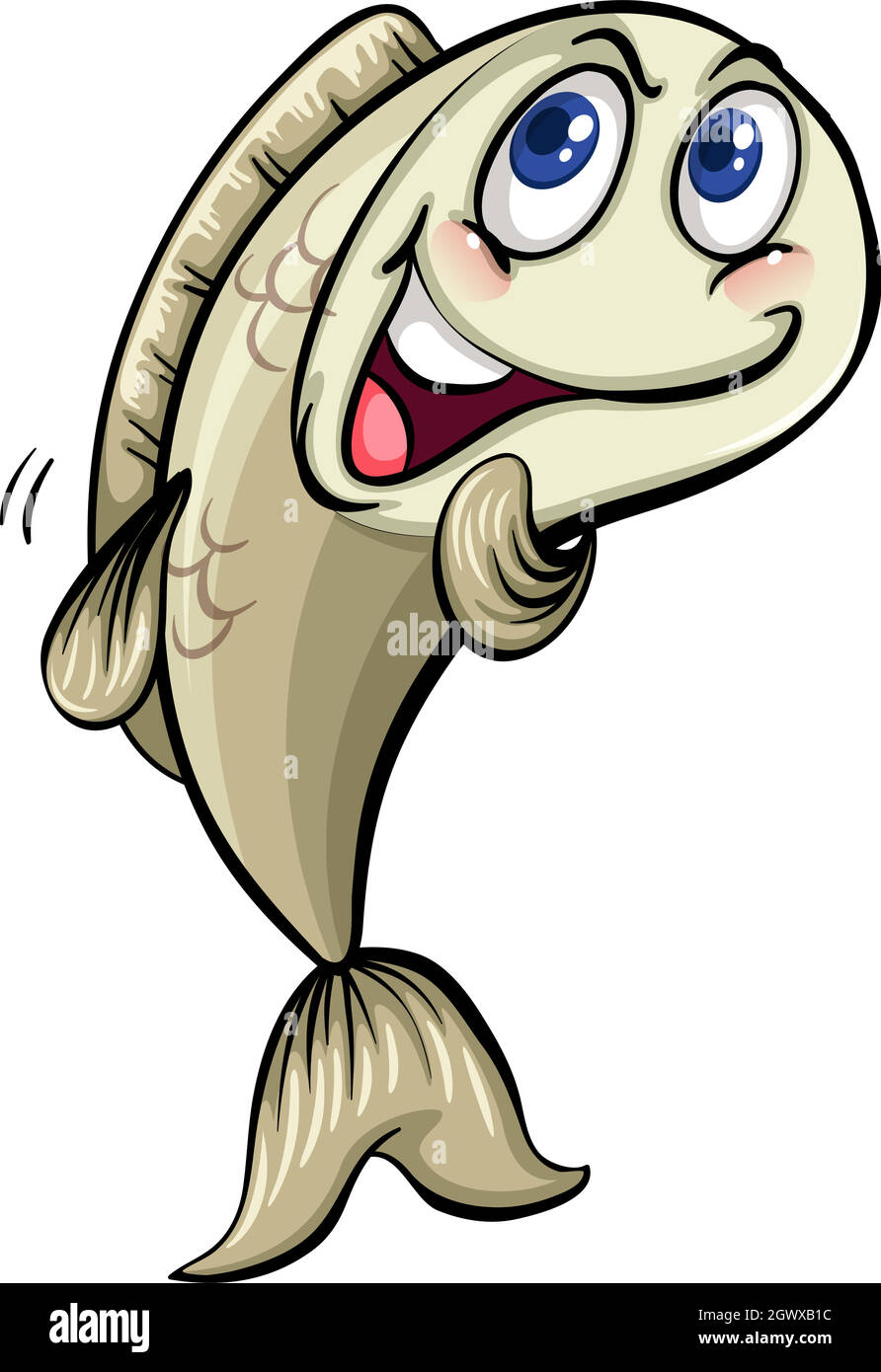 Glückliche Fische Stock Vektor