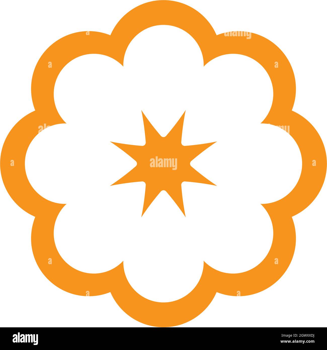 Beauty Vektor Blumen Design Logo Vorlage Symbol Stock Vektor