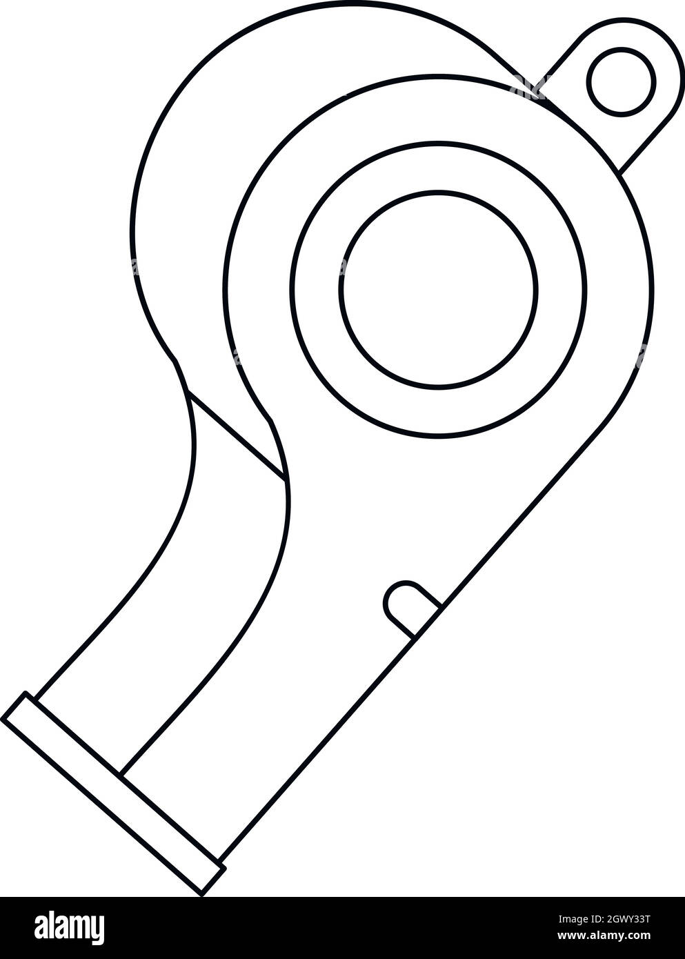 Pfeife-Symbol, Umriss-Stil Stock Vektor