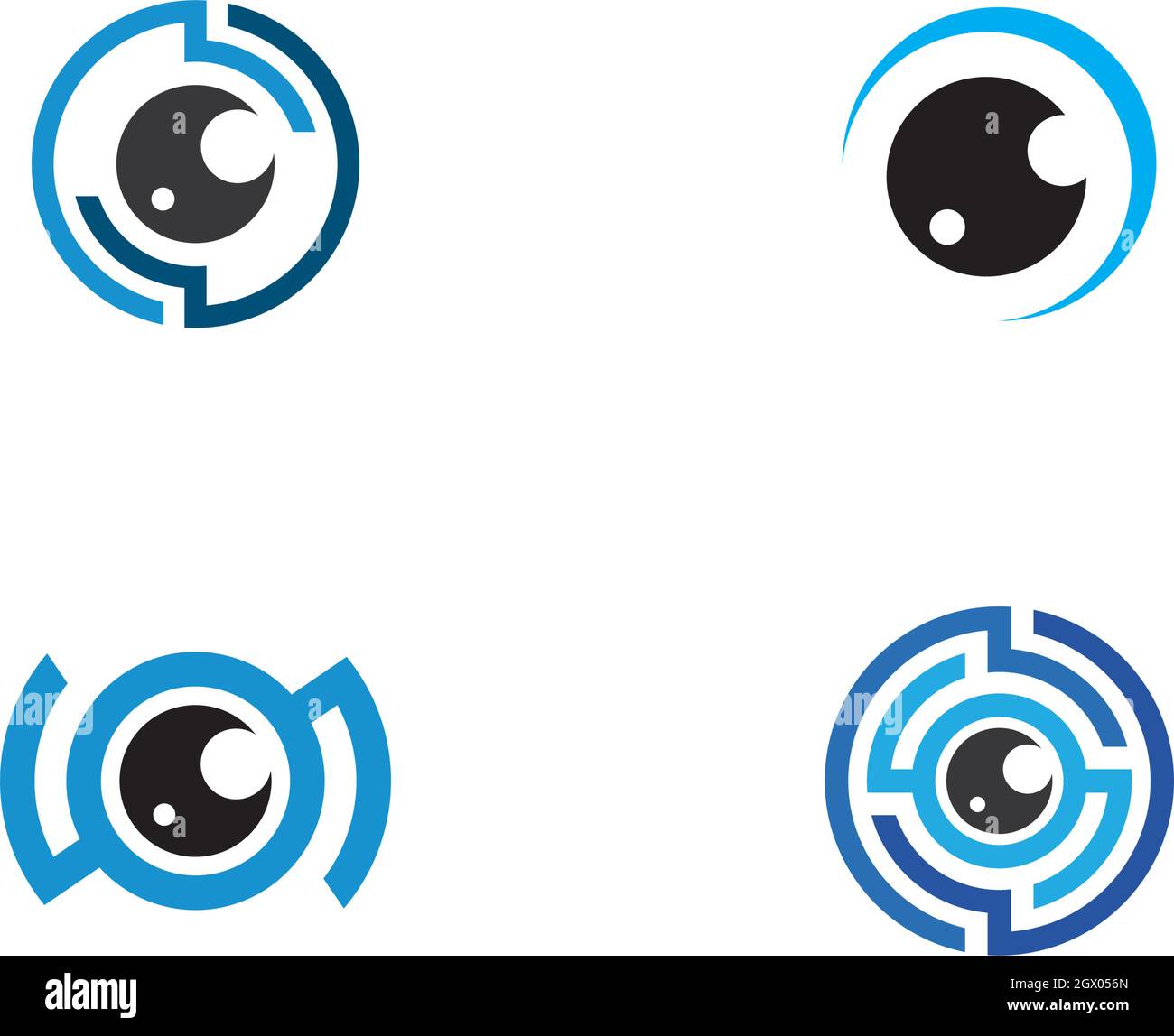 Logo mit Augenvektor Stock Vektor