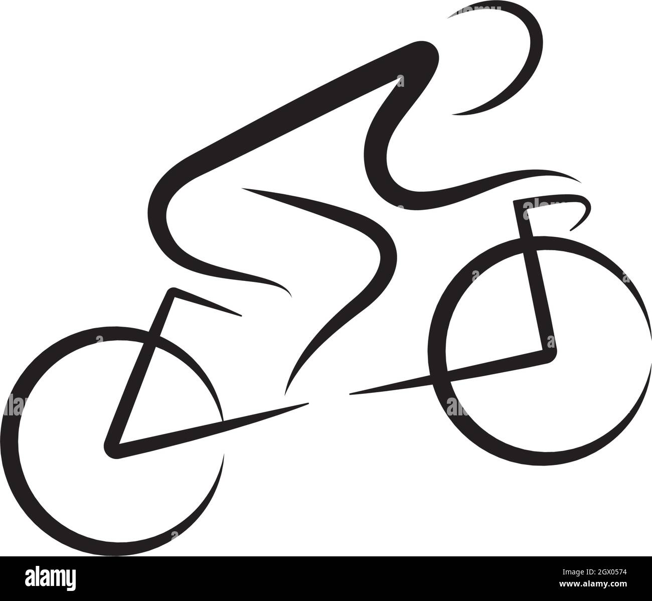 Fahrrad Logo Vektor Vorlage Stock Vektor