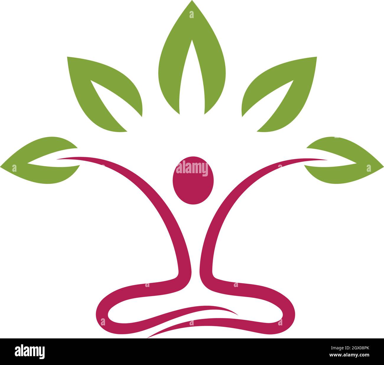 Spa-Logo Lotus Blumen Design Logo Template-Symbol Stock Vektor
