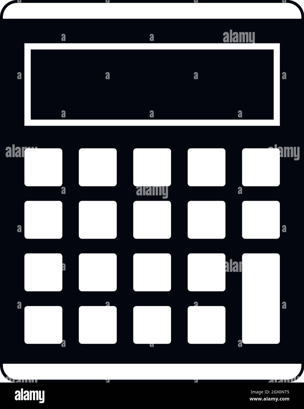 Büro, Schule, elektronischen Rechner Symbol Stock Vektor