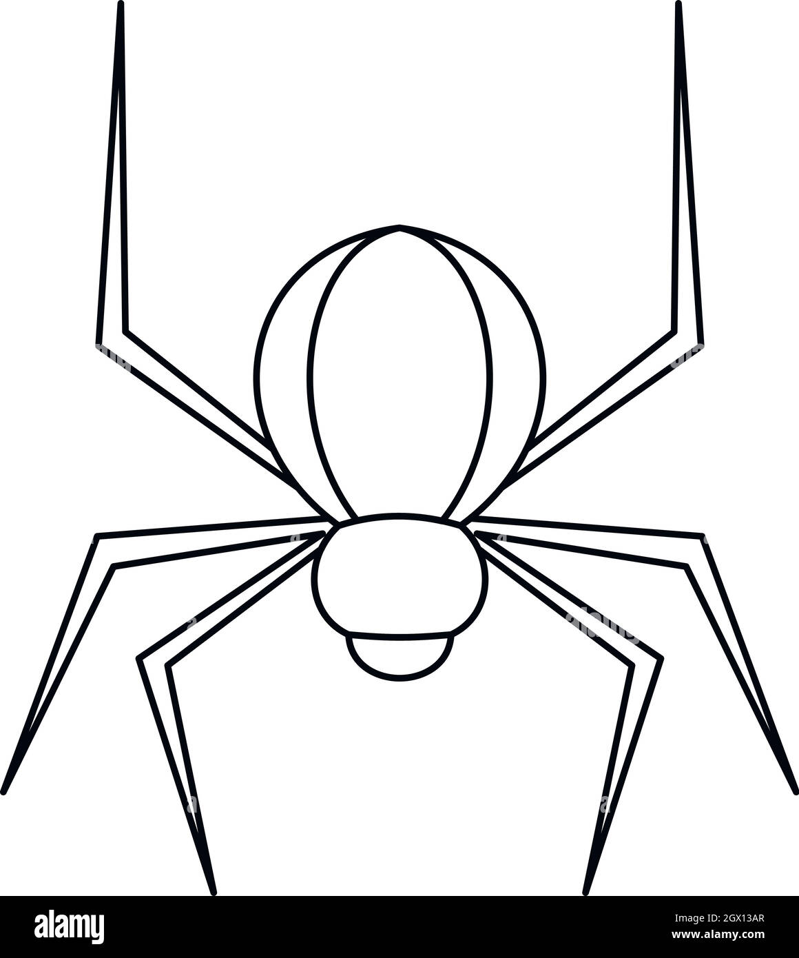 Spinne insekt Symbol, outline Style Stock Vektor