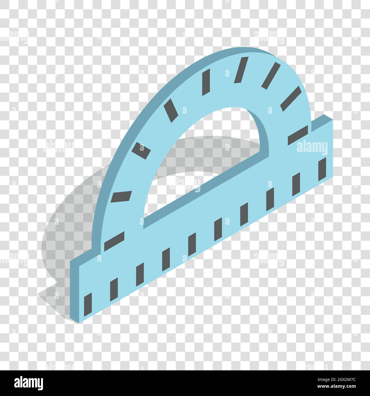 Lineal zum Zeichnen von isometrischen Symbol Stock Vektor
