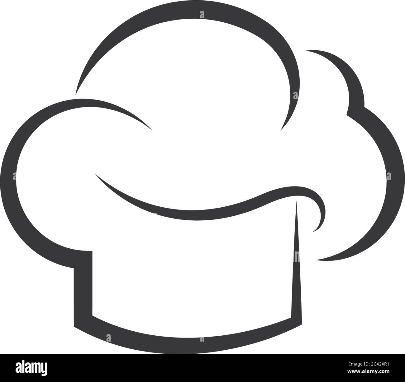 Hat Koch logo template Vector Illustration Stock Vektor