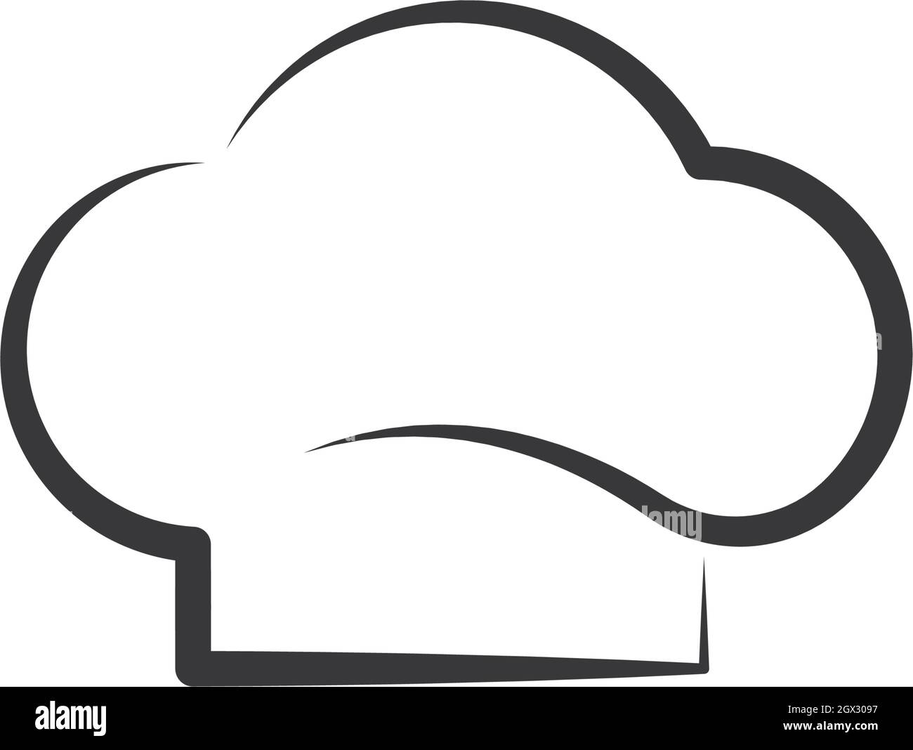 Hat Koch logo template Vector Illustration Stock Vektor