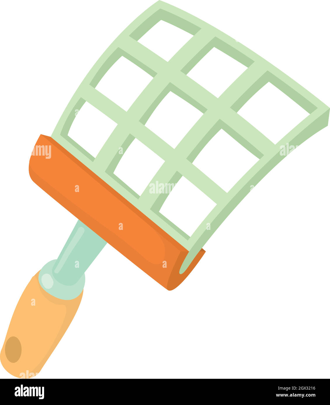 Swatter Symbol, Cartoon Stil Stock Vektor
