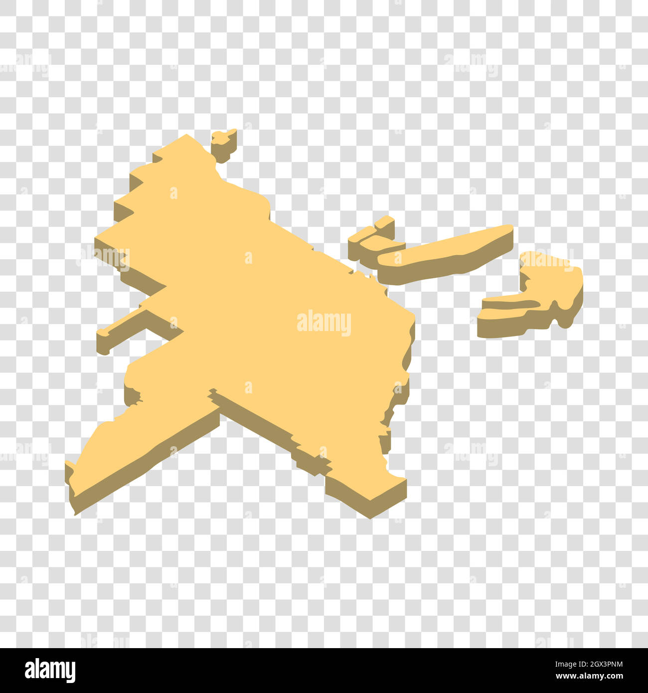 Karte von Miami isometrische Symbol Stock Vektor