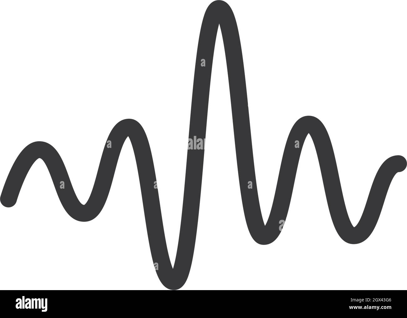Vorlage für Impulslinienvektor Stock Vektor