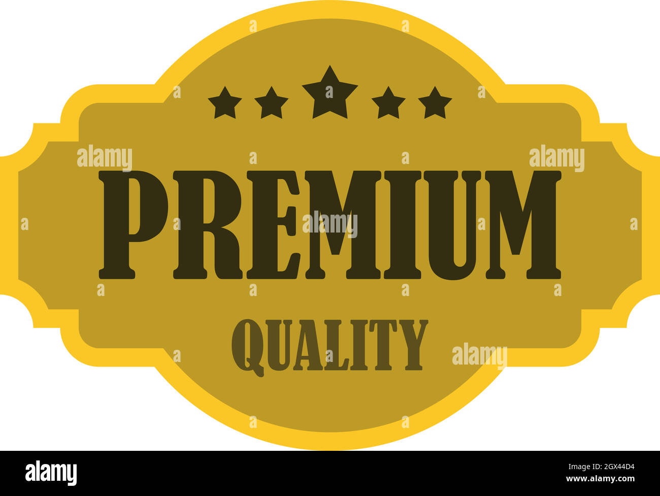Premium-Qualität Bezeichnungssymbol, flachen Stil Stock Vektor