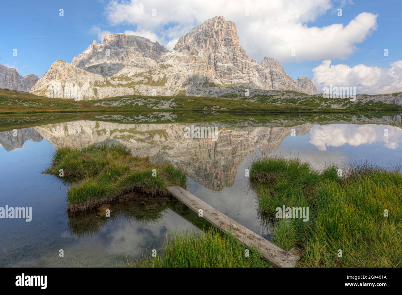 Tre Cime di Lavaredo, Belluno, Venetien, Dolomiten, Italien Stockfoto