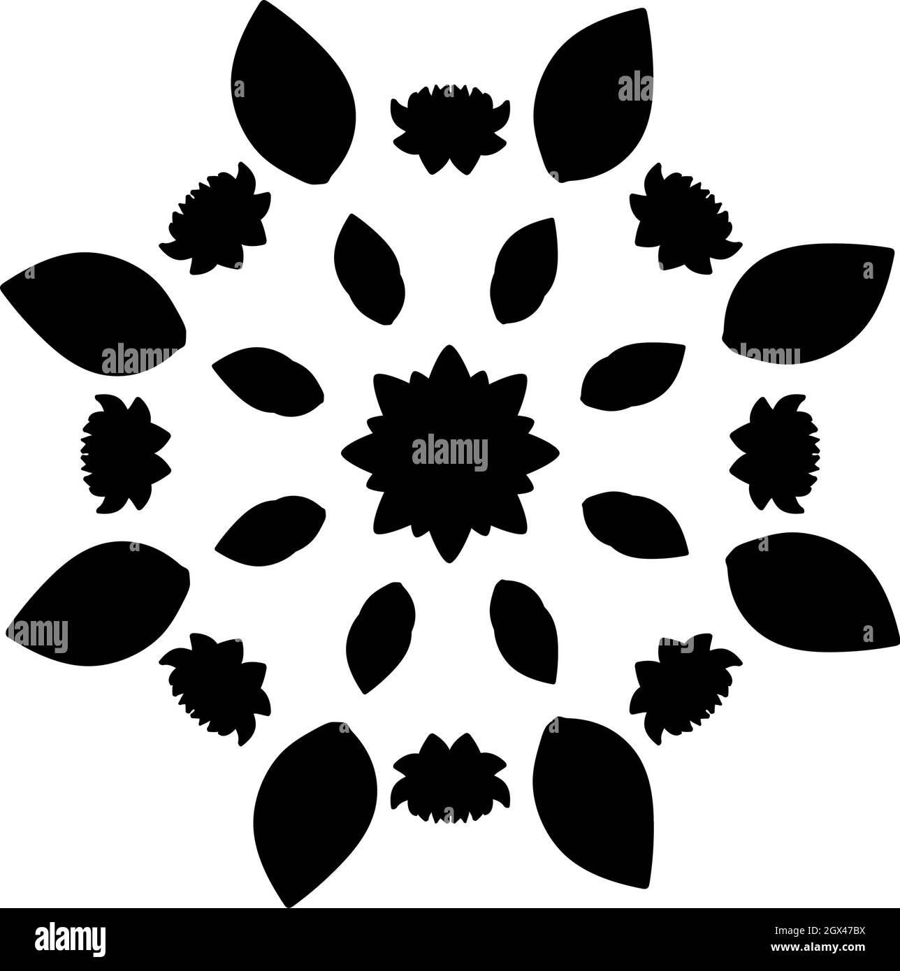 Silhouetten von traditionellen Tonöllampen. Diwali traditionelles indisches Fest. Symbol für die Abbildung Stock Vektor