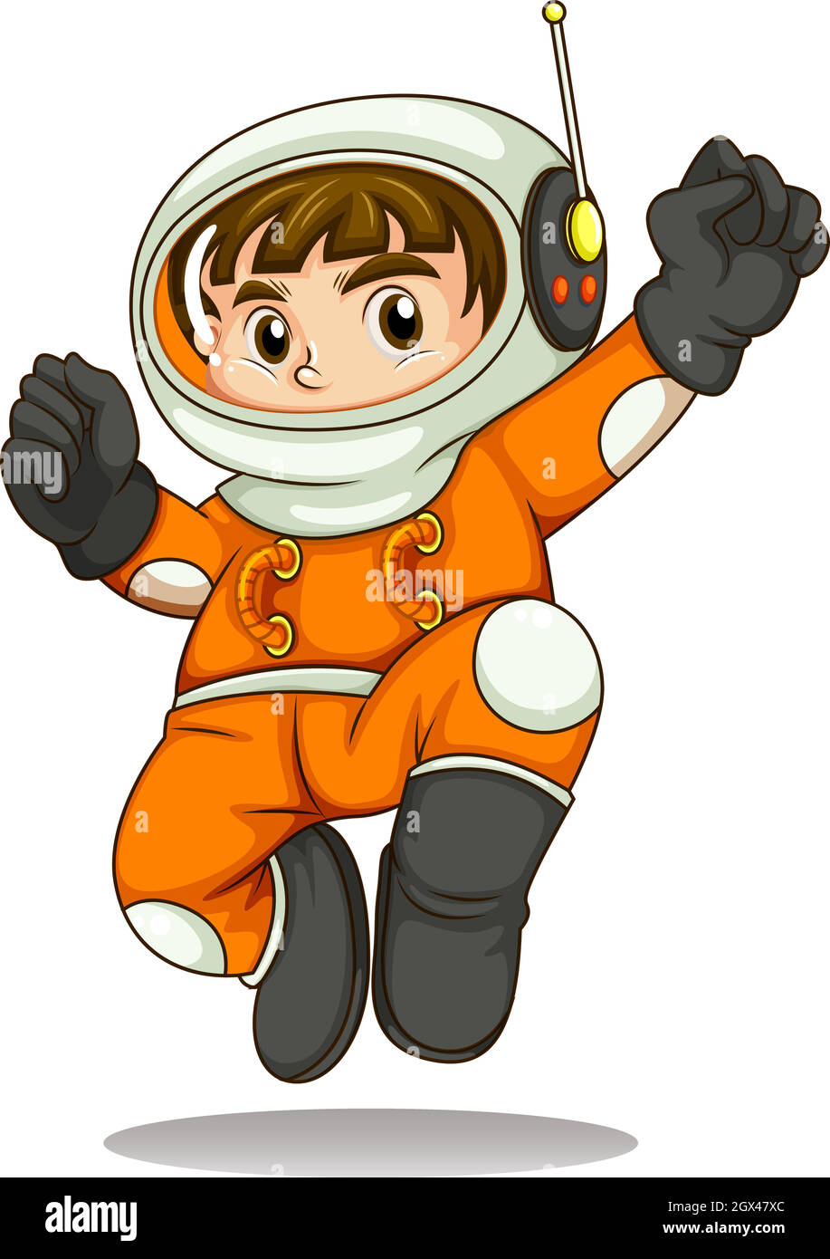 Ein astronaut Stock Vektor