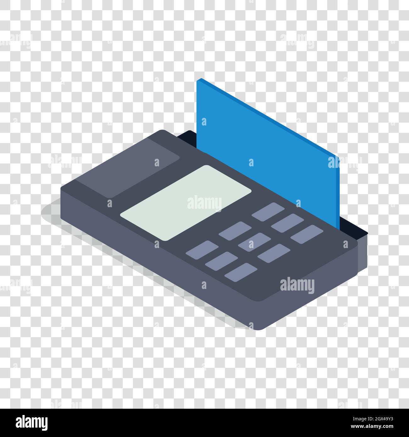 Anschlusstechnik isometrische Symbol Stock Vektor