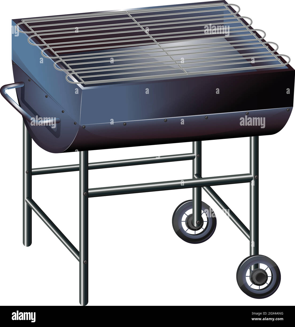 Ein grauer Grill Stock Vektor