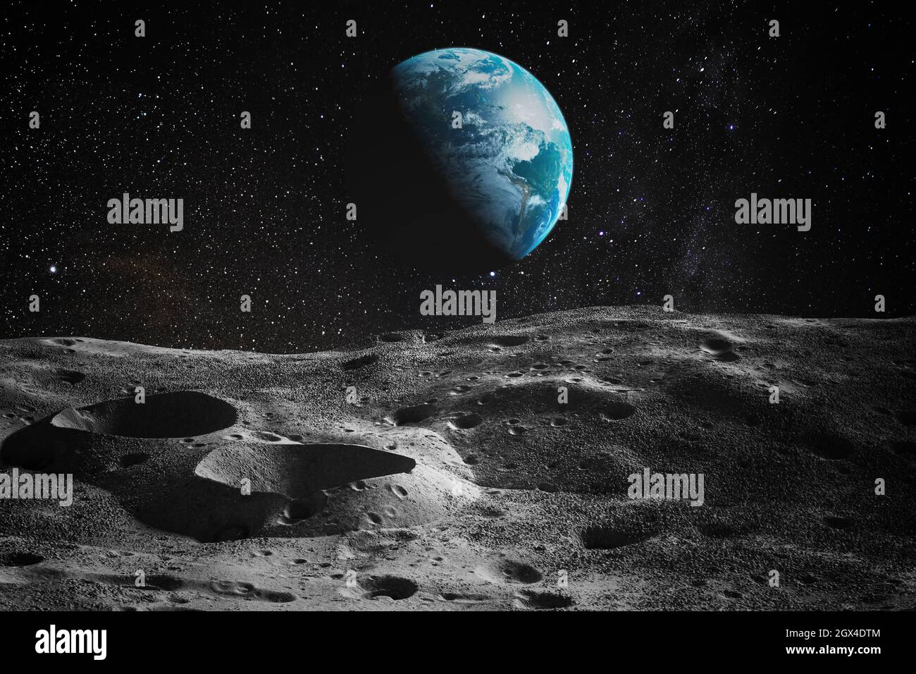 Blick Vom Mond Auf Die Erde www.alamy.de