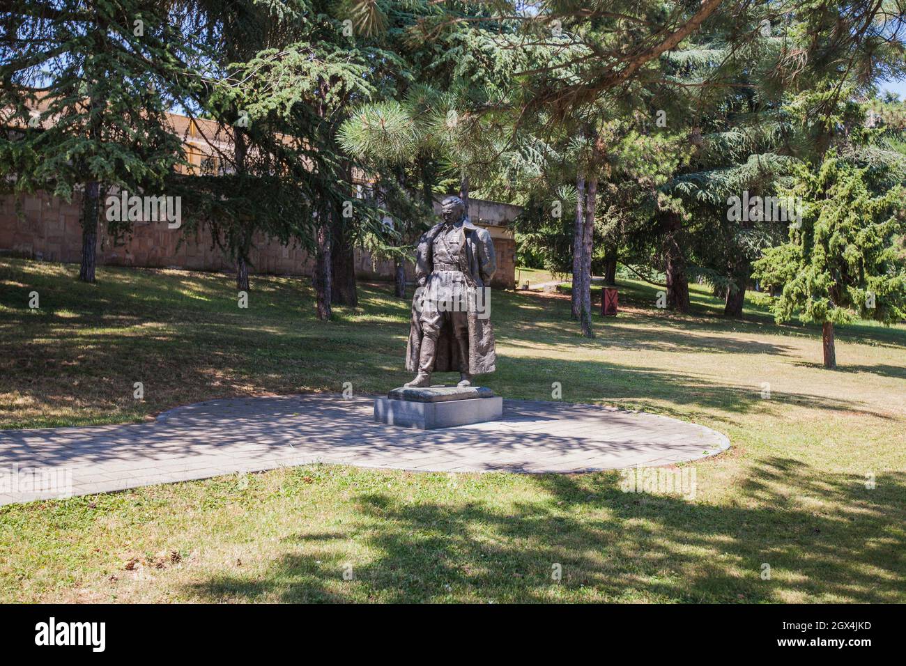 Josip Broz Tito, Bronzestatuary im Museumspark, Museum von Jugoslawien , Belgrad, Serbien. Berühmteste Statue des jugoslawischen Führers Tito. Denkmal Stockfoto