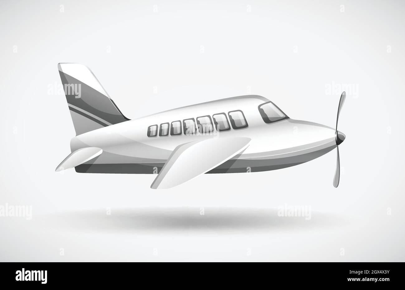 Ein Passagierflugzeug Stock Vektor