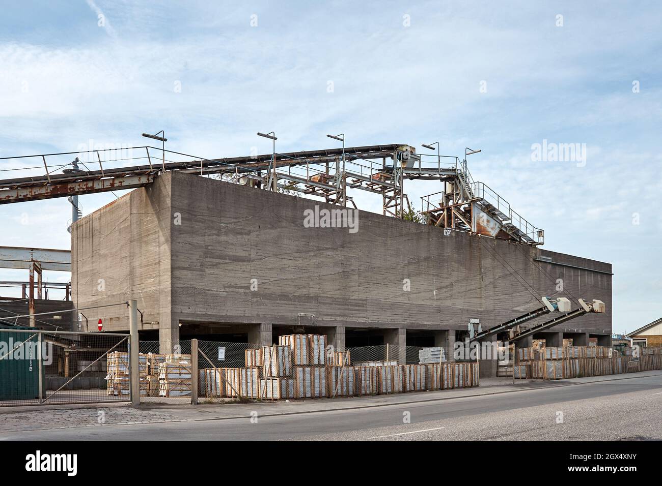 Kalk und Mörtel Werke (Kalk- og Mørtelvaerket), Kalkbraenderiloebskaj, Nordhavn, Kopenhagen, Dänemark, jetzt abgerissen Stockfoto