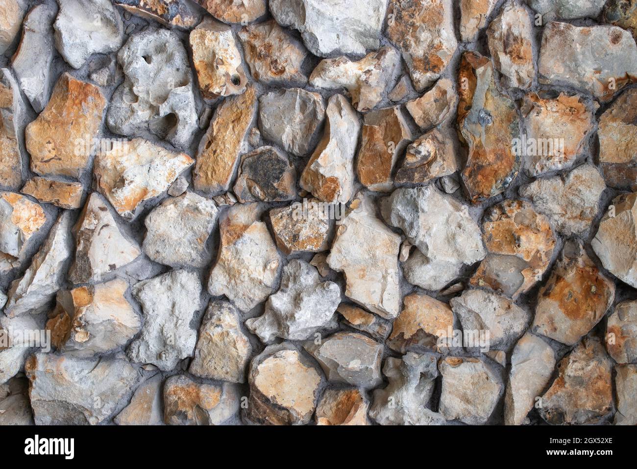 Hintergrund mit rauen Felssteinen. Stockfoto