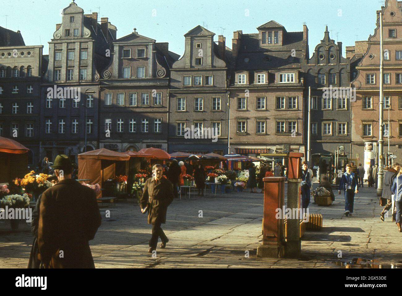 Plac Solny, Wrocław, Polen im Jahr 1979 Stockfoto