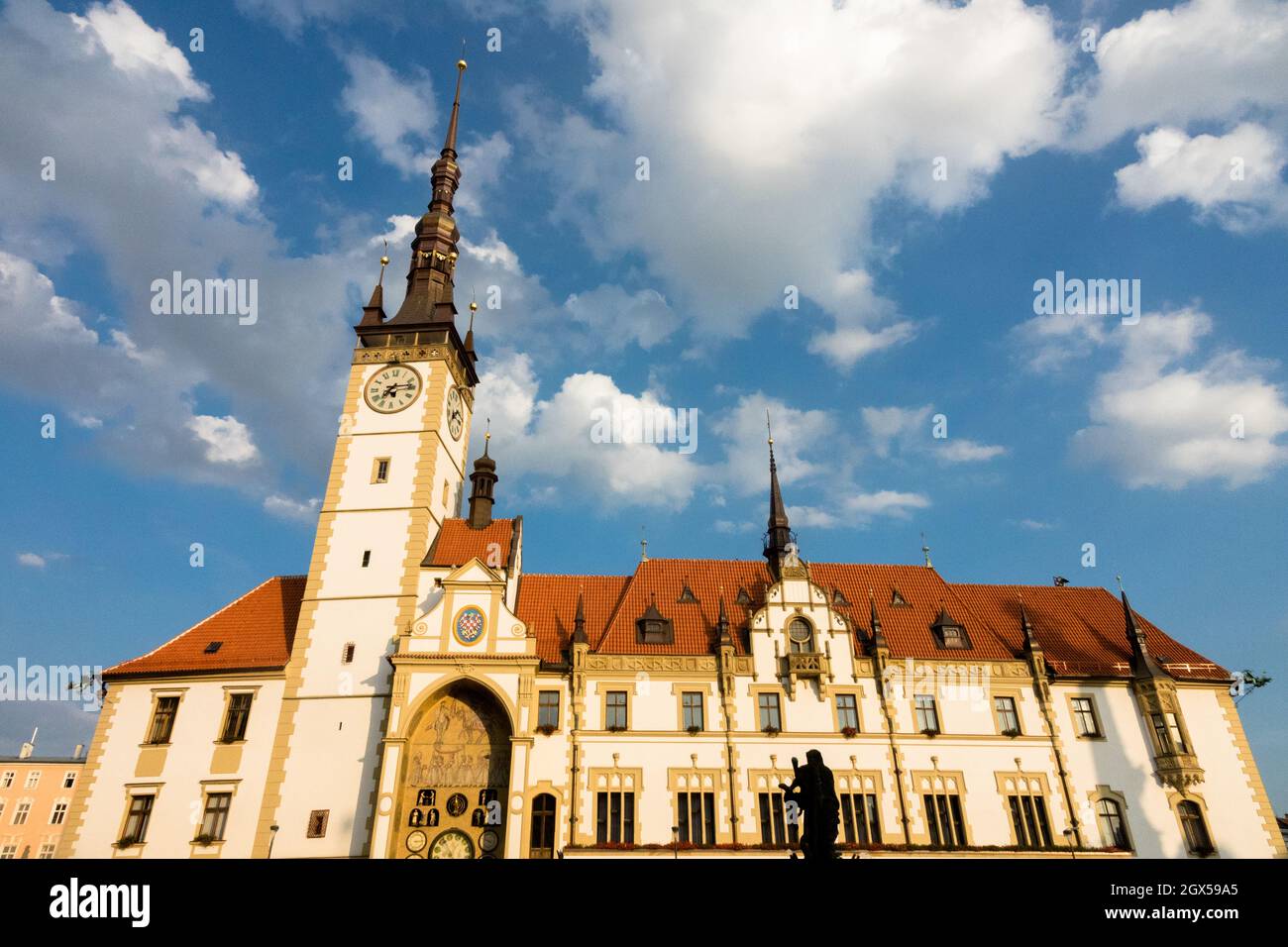 Platz Horni Namesti Olomouc Rathaus Tschechien Stockfoto