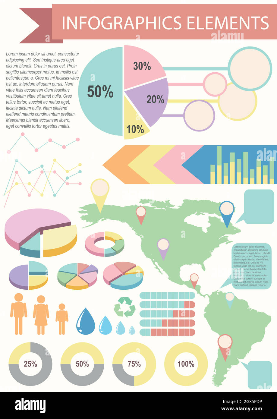 Infografiken Stock Vektor