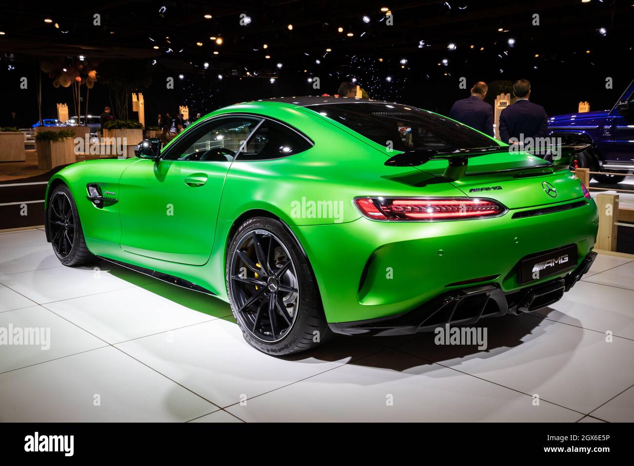 Sportwagen Mercedes-AMG GT R Coupé auf dem Autosalon 2020. Brüssel, Belgien - 9. Januar 2020 Stockfoto