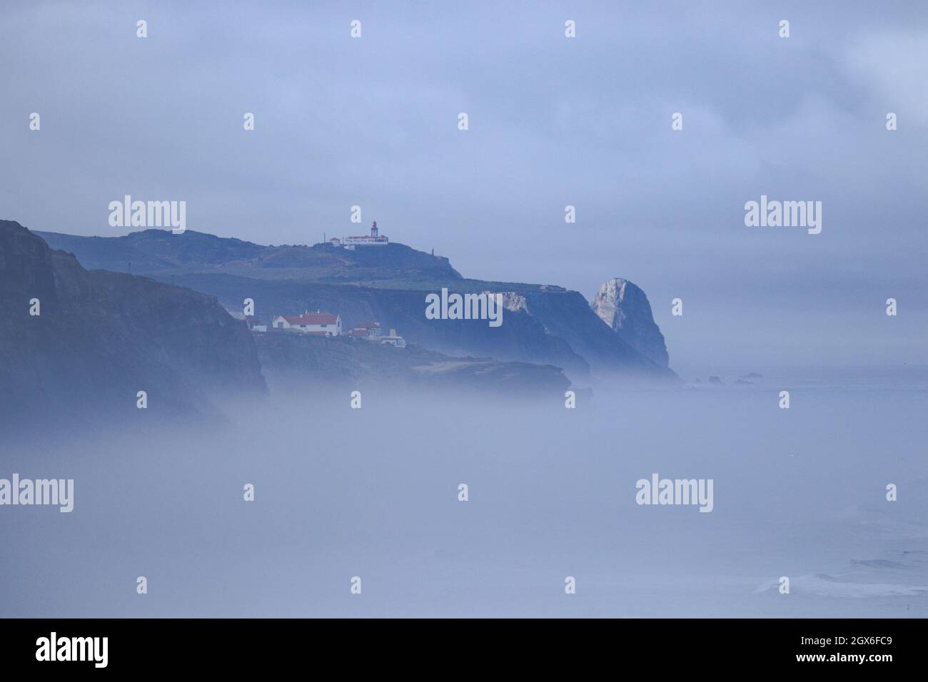 Cabo da Roca, Portugal. Der westliche Punkt Europas. Stockfoto