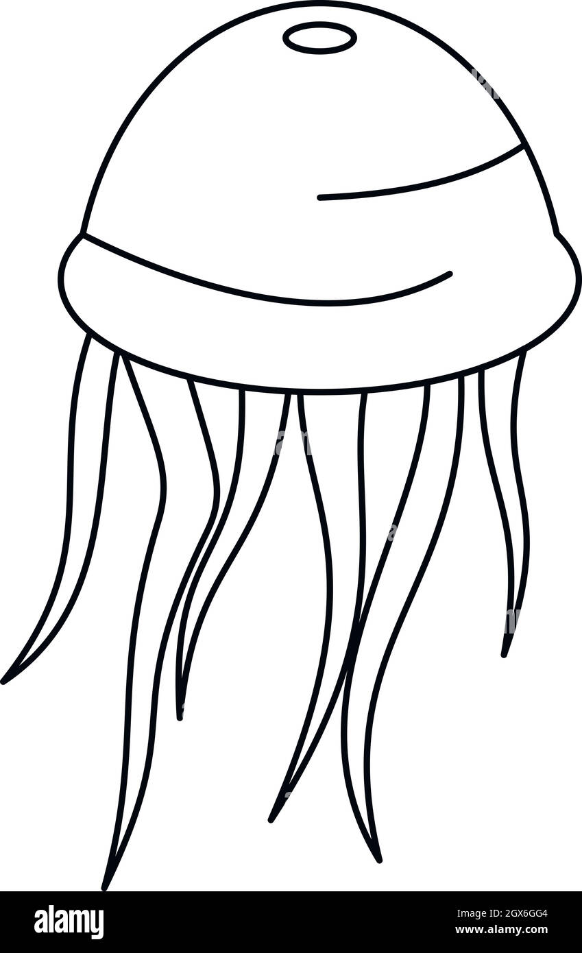 Medusa-Symbol, outline Style Stock Vektor